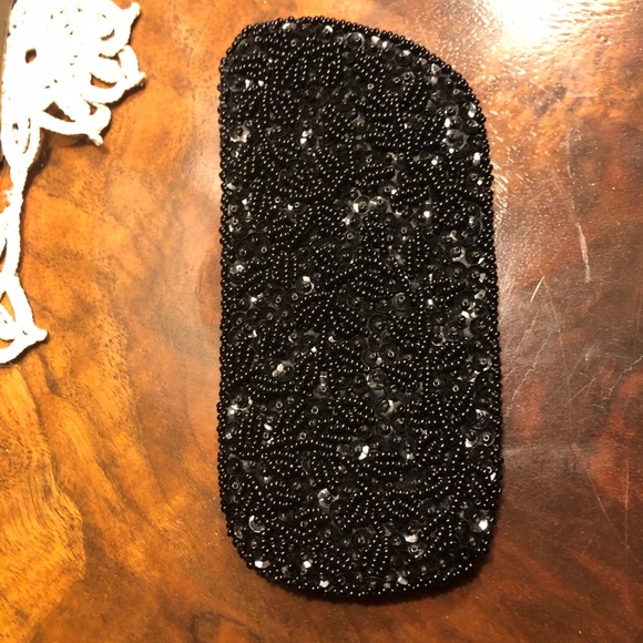 Vintage Black Beaded Eyeglass Case - Picture 3 of 4
